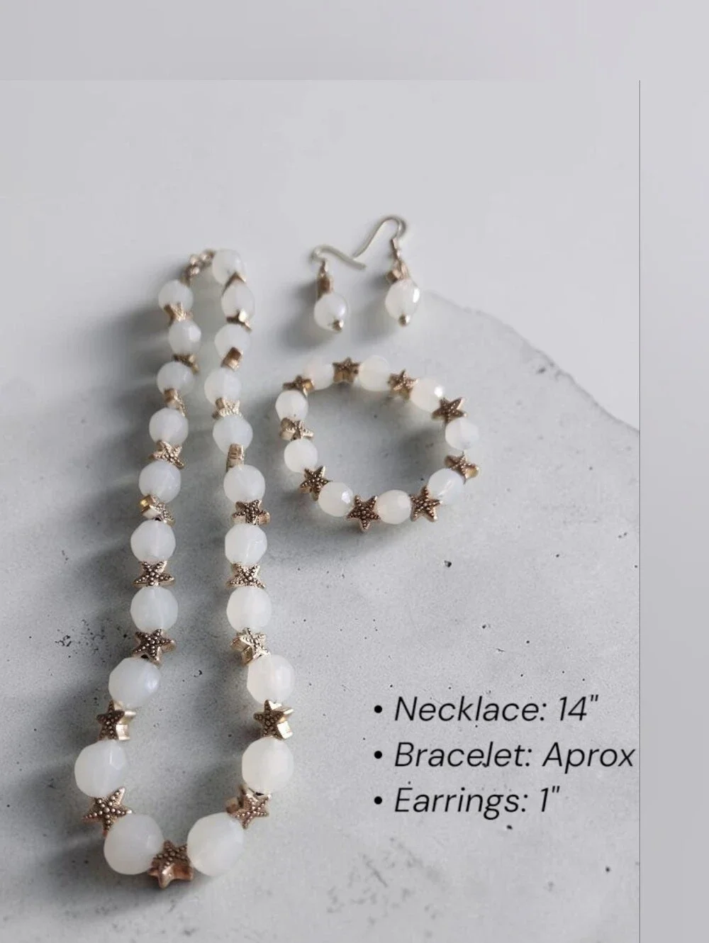 Beaded Starfish Jewelry Set MERMAIDCORE